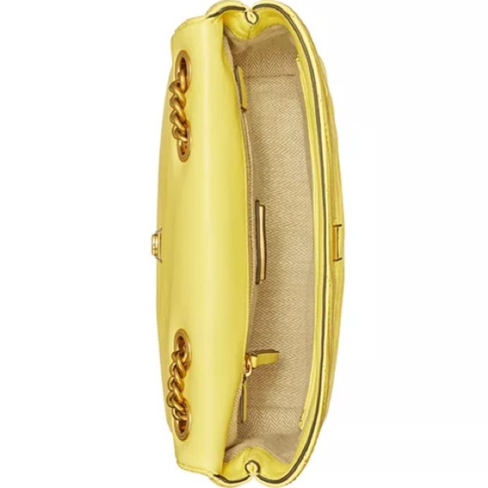 Tory Burch Gold and Yellow Quilted Mini Bag - Picture 2 of 8